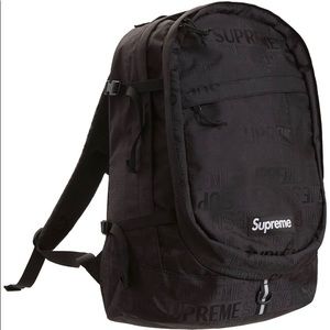 Supreme Black Backpack SS19